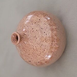 Studio Pottery Speckled Ceramic Drip Vase